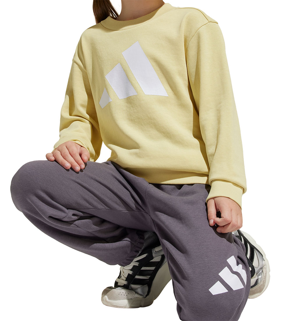 adidas Performance Sweat Set - Powder Yellow/White