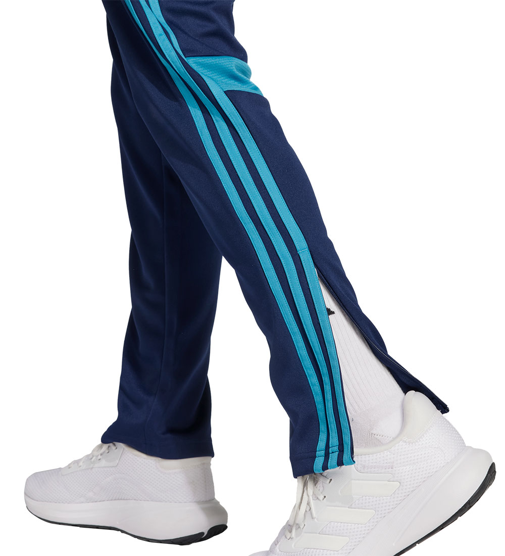 adidas Performance Track Pants - Tiro - Dark Blue/Shock Cyan/