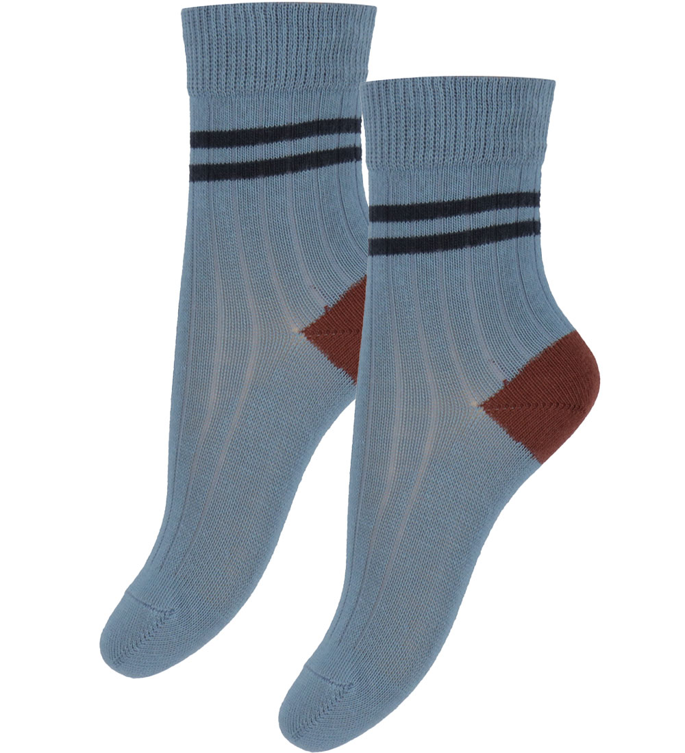 FUB Socks - 2-Pack - Rib - Washed Indigo
