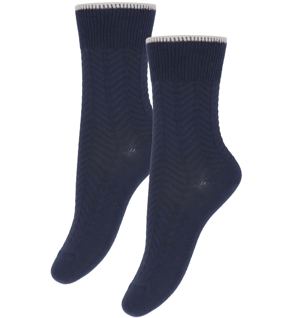 FUB Socks - 2-Pack - Herringbone - Dark Navy