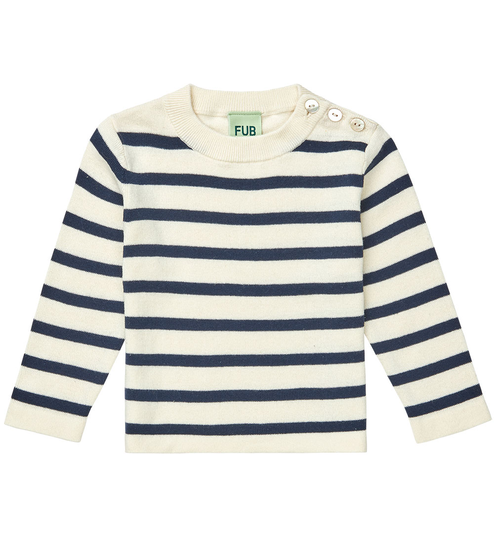 FUB Blouse - Ecru/Dark Navy