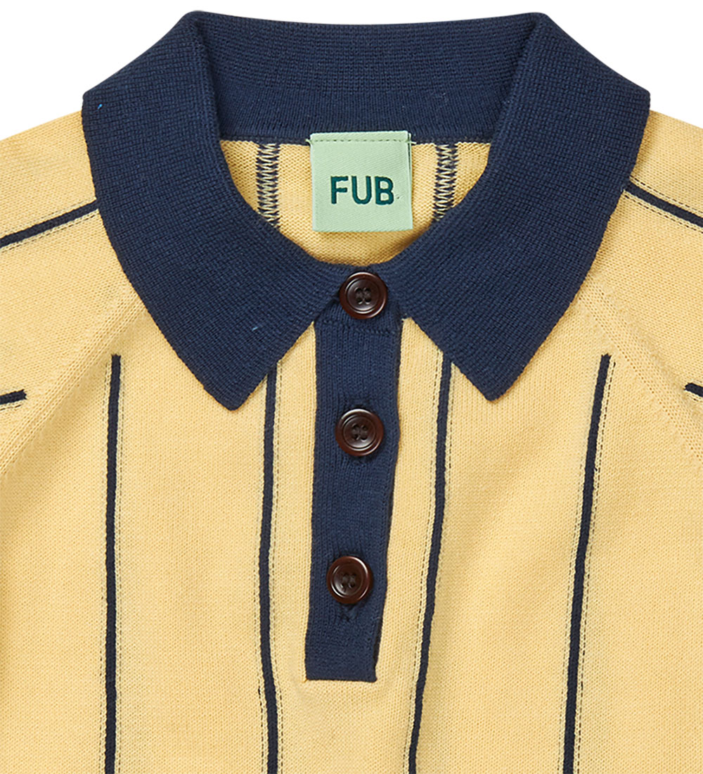 FUB Polo - Vanilla/Dark Navy