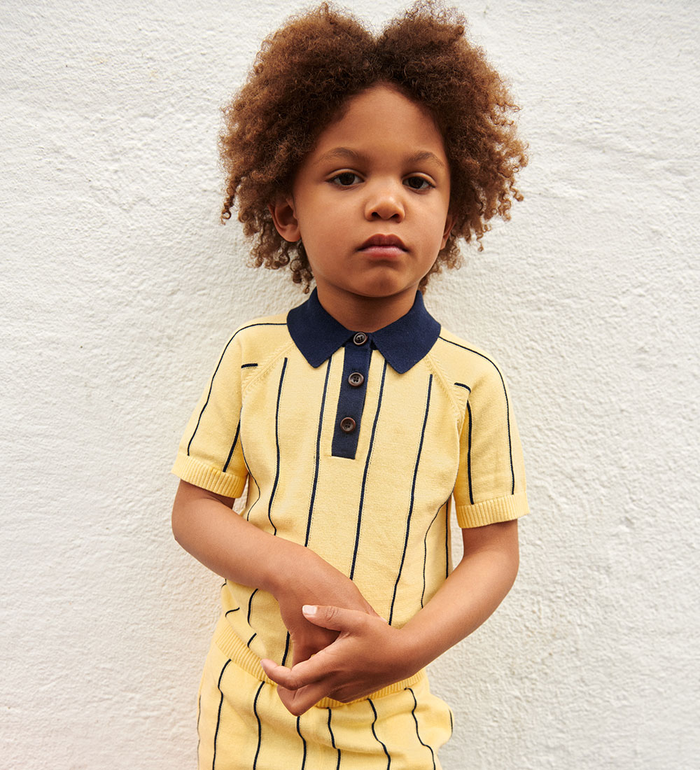 FUB Polo - Vanilla/Dark Navy