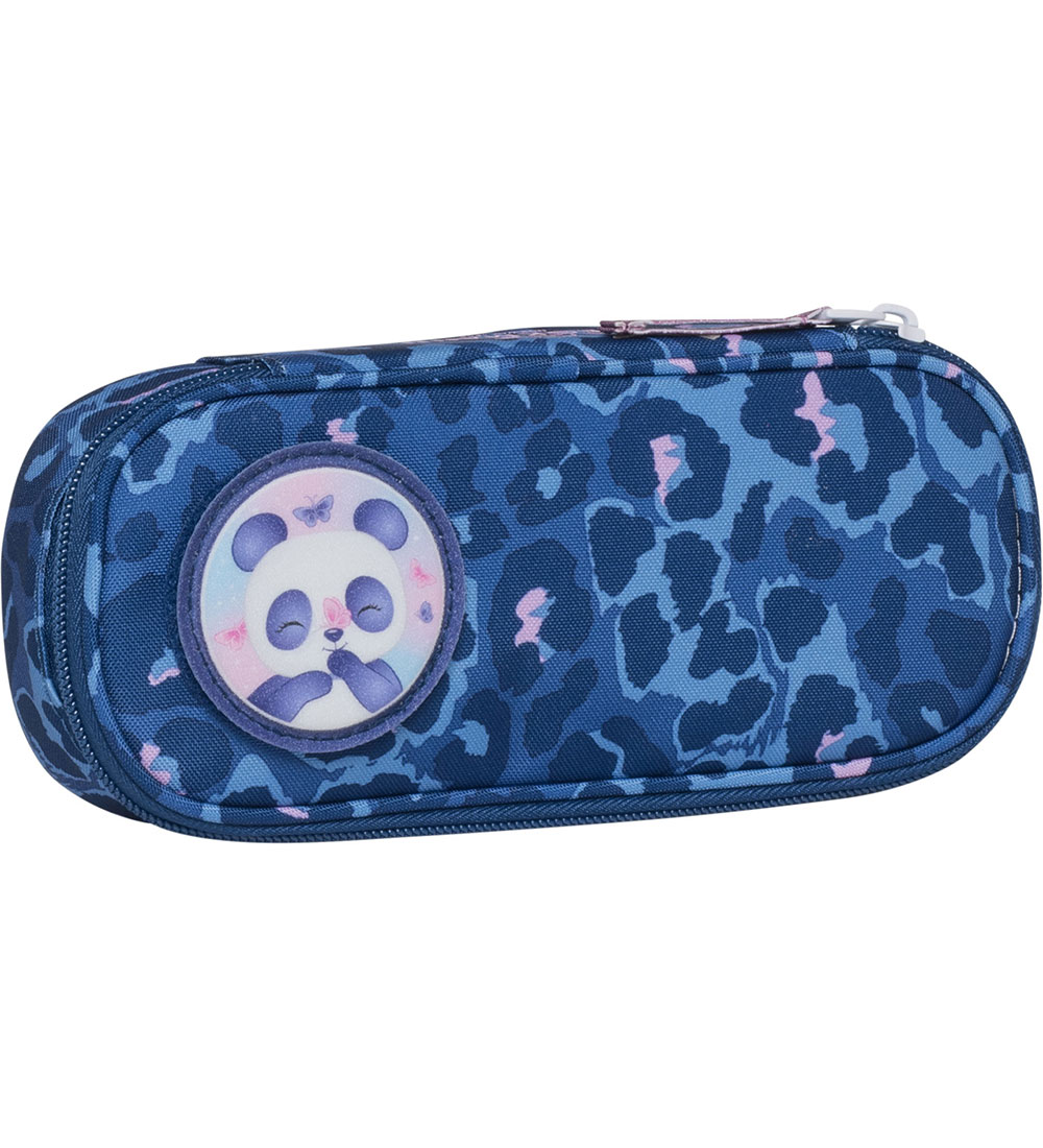 Beckmann Pencil Case - Cheetah - Dark Blue