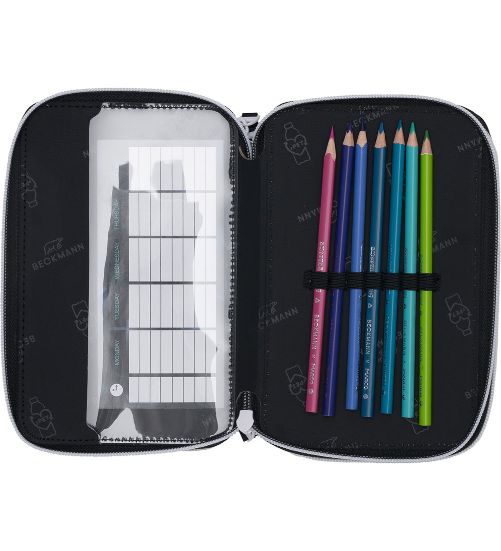 Beckmann Pencil Case w. Contents - Magic League - Black