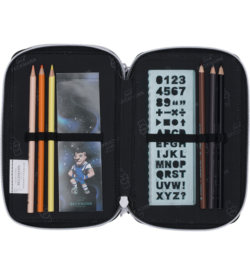Beckmann Pencil Case w. Contents - Magic League - Black