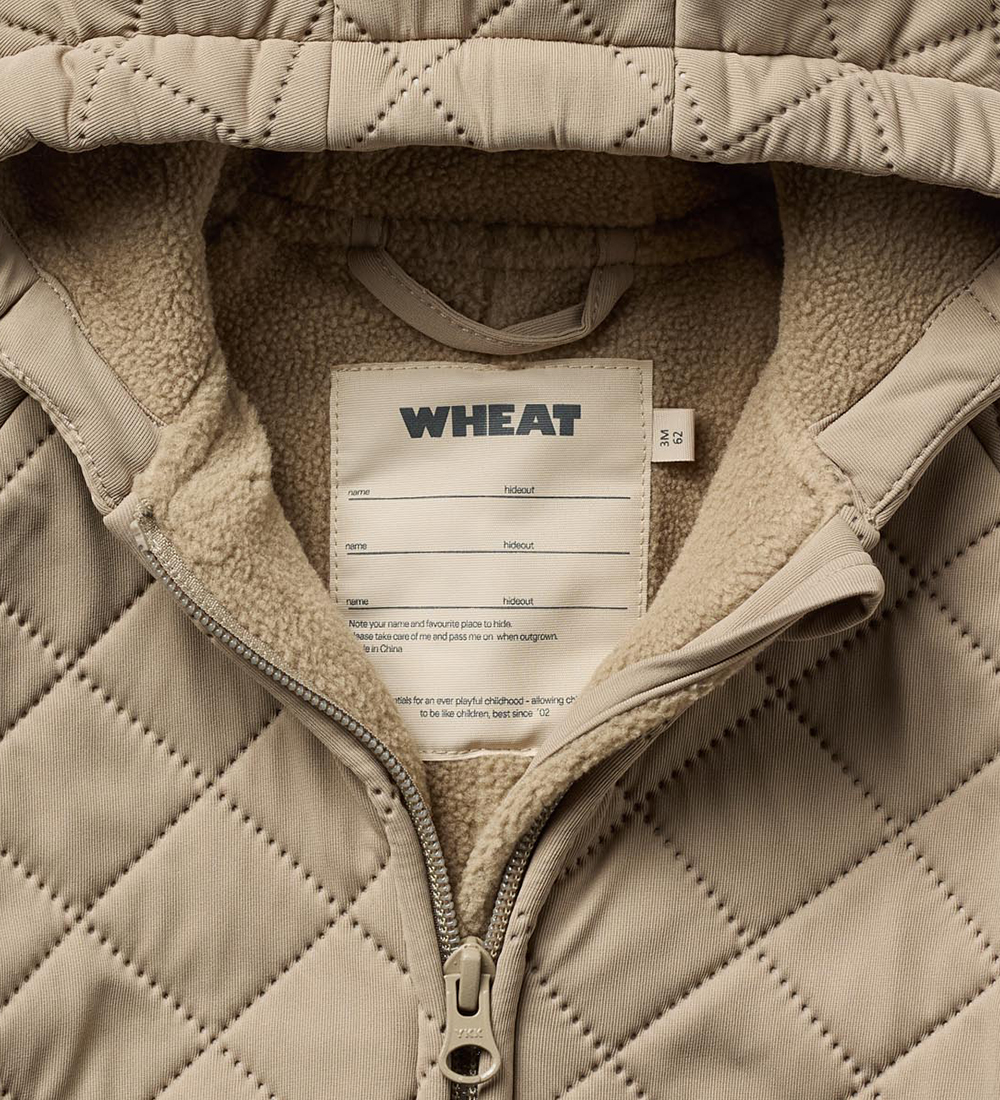 Wheat Thermo Suit w. Fleece - Cuddle - Beige Stone