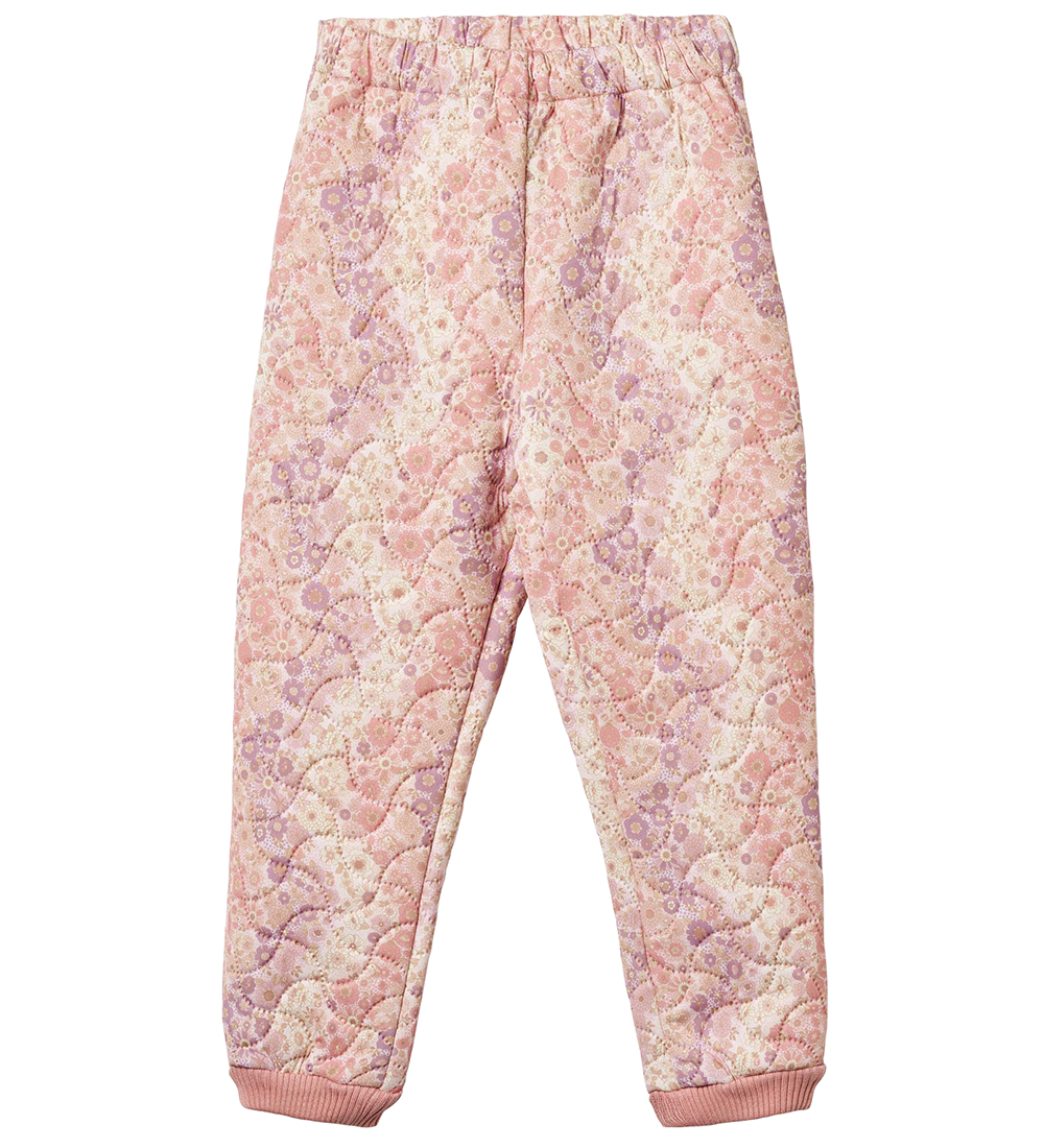 Wheat Thermo Trousers - Alex - Lilac Flower Rainbow