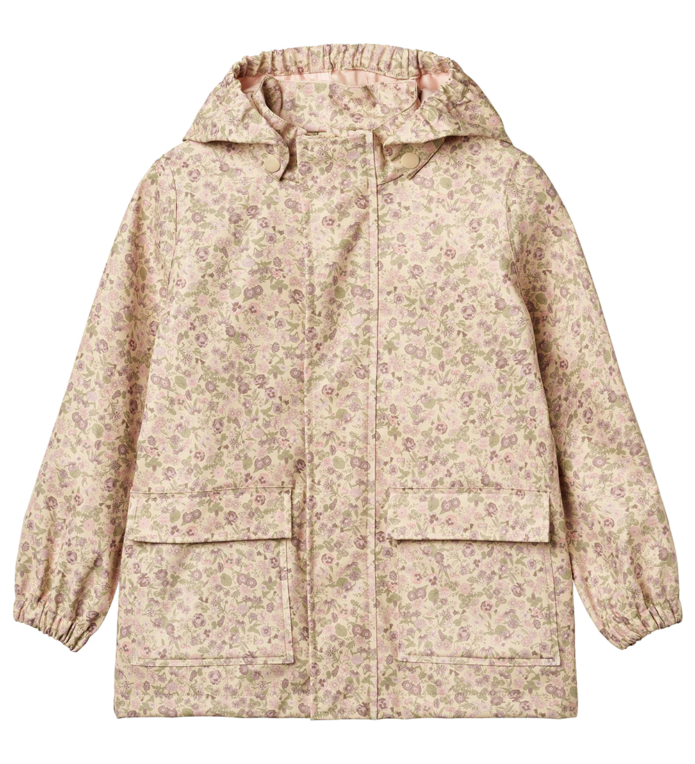 Wheat Rain Jacket - PU - Ollo - Rose Flower Field
