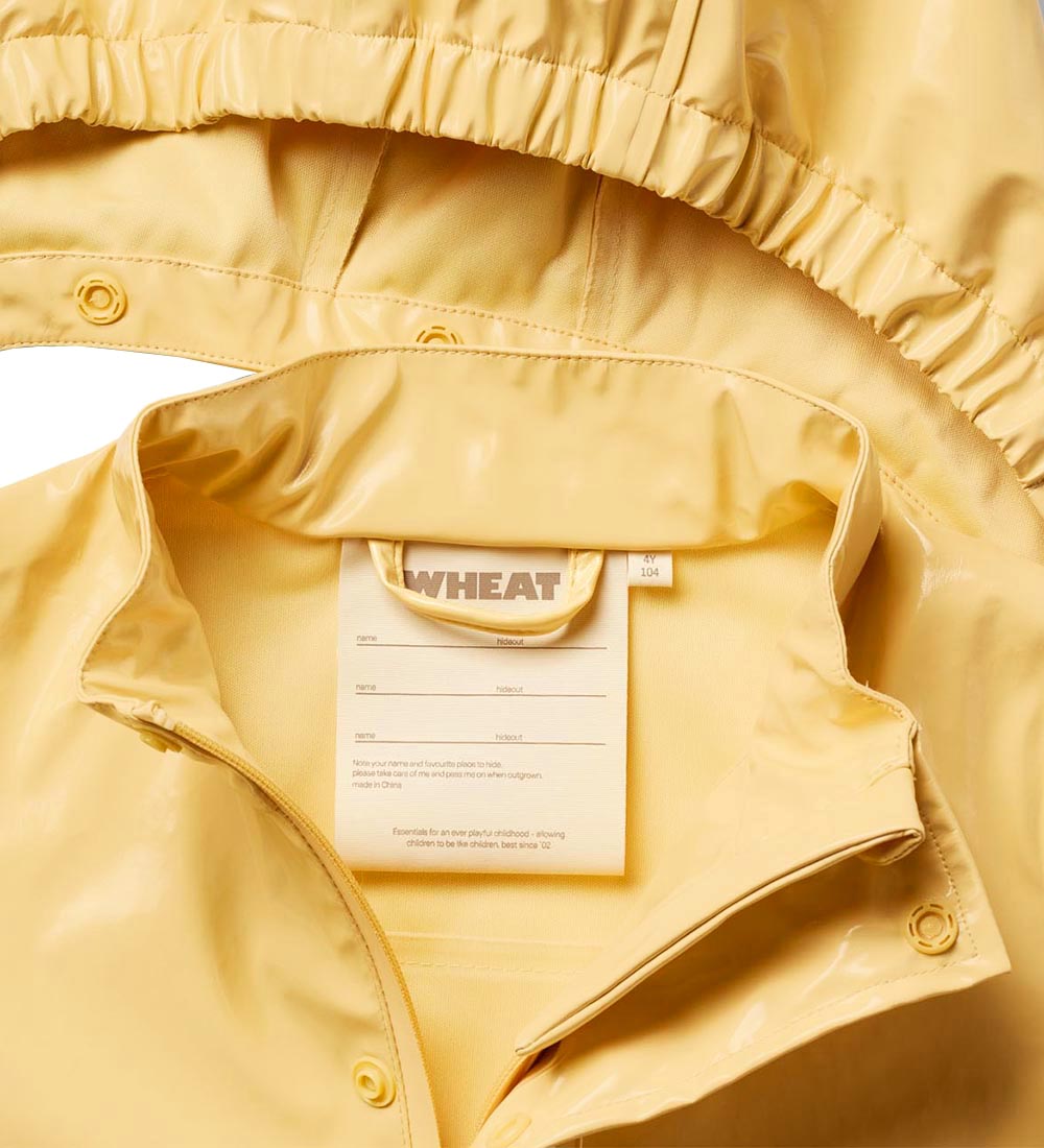 Wheat Rain Jacket - PU - Ollo - Yellow