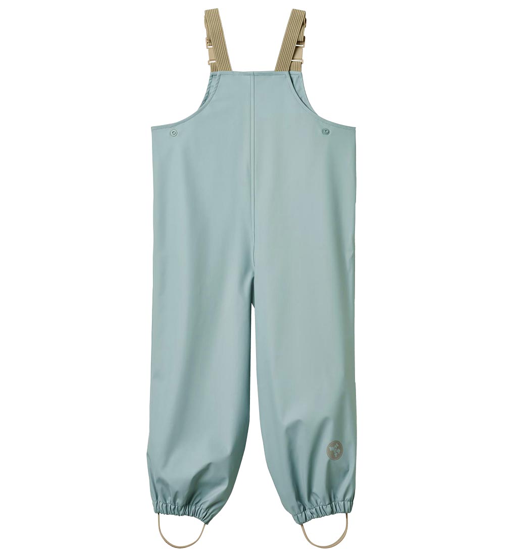 Wheat Rain Pants w. Suspenders - PU - Charlo - Aquamarine