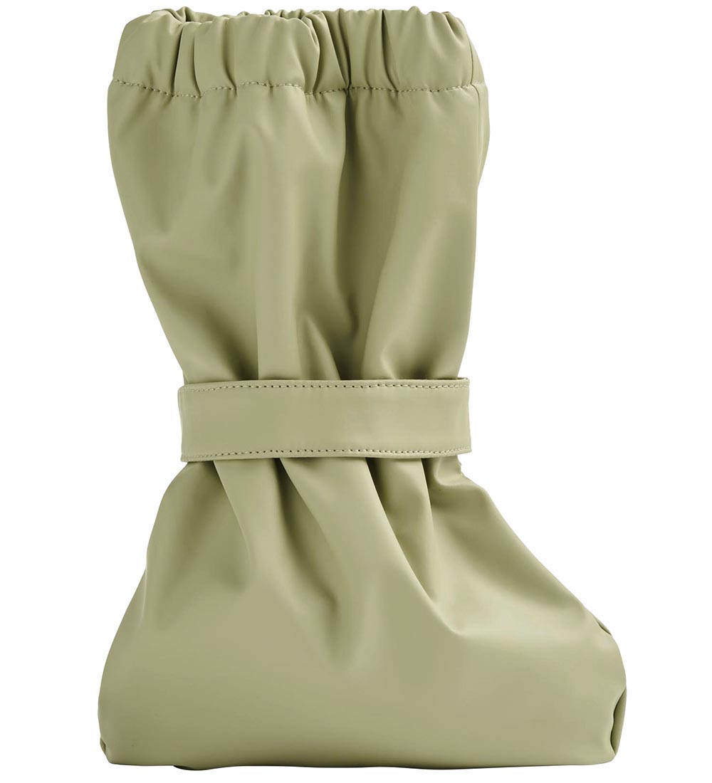 Wheat Outdoor Footies w. Fleece - PU - Como - Green Tea