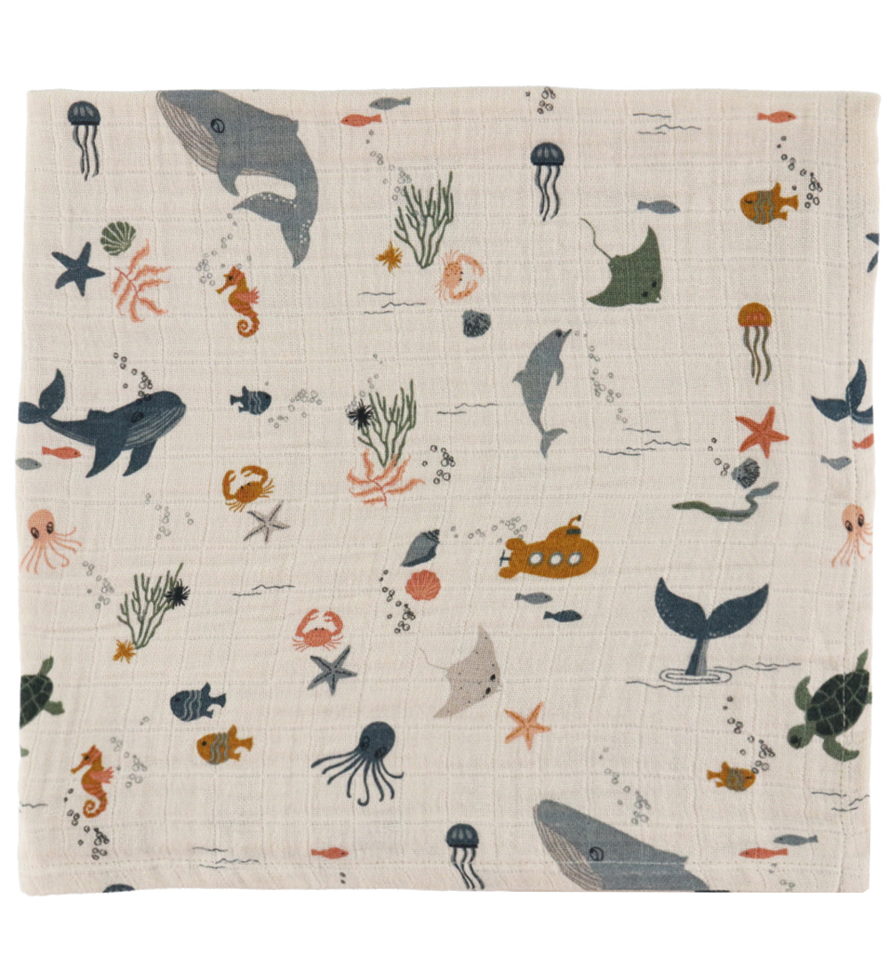 Liewood Spucktücher - 2er-Pack - 65x65 cm - Lewis - Sea Kreatur/