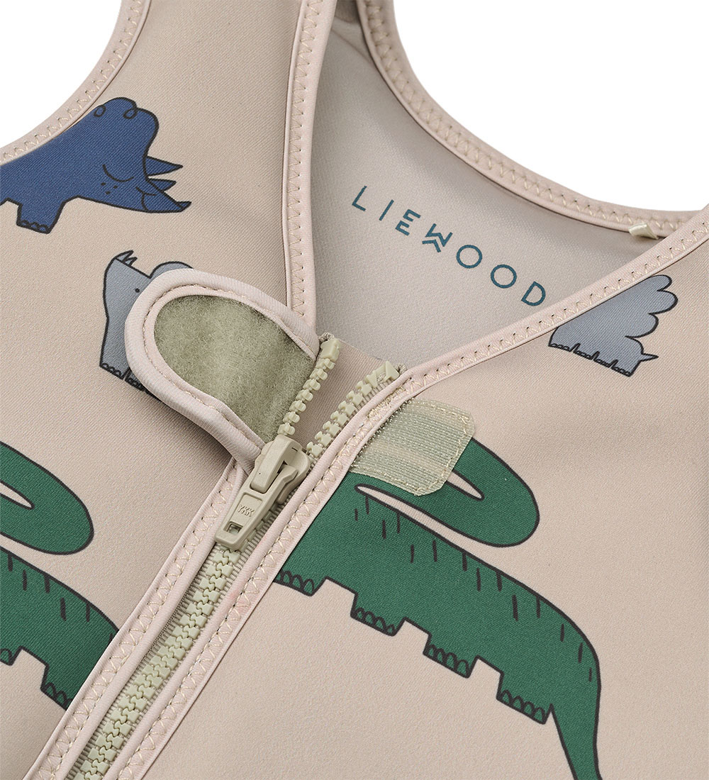 Liewood Flotvesti - 19-30 kg - Dove - Risaeðla/Mist
