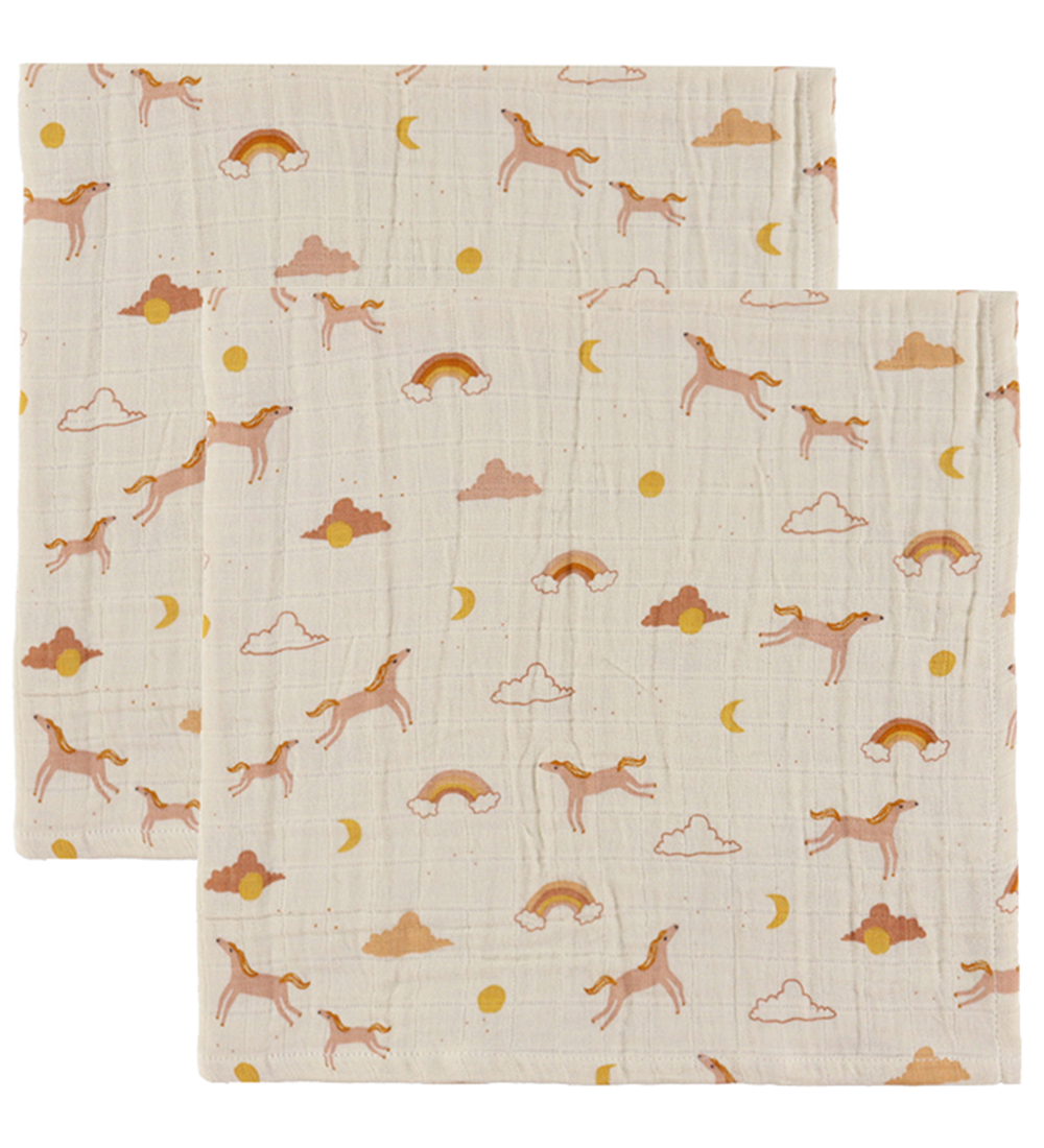 Liewood Muslin Cloths - 2-Pack - 65x65 cm - Lewis - Dream/Ecru