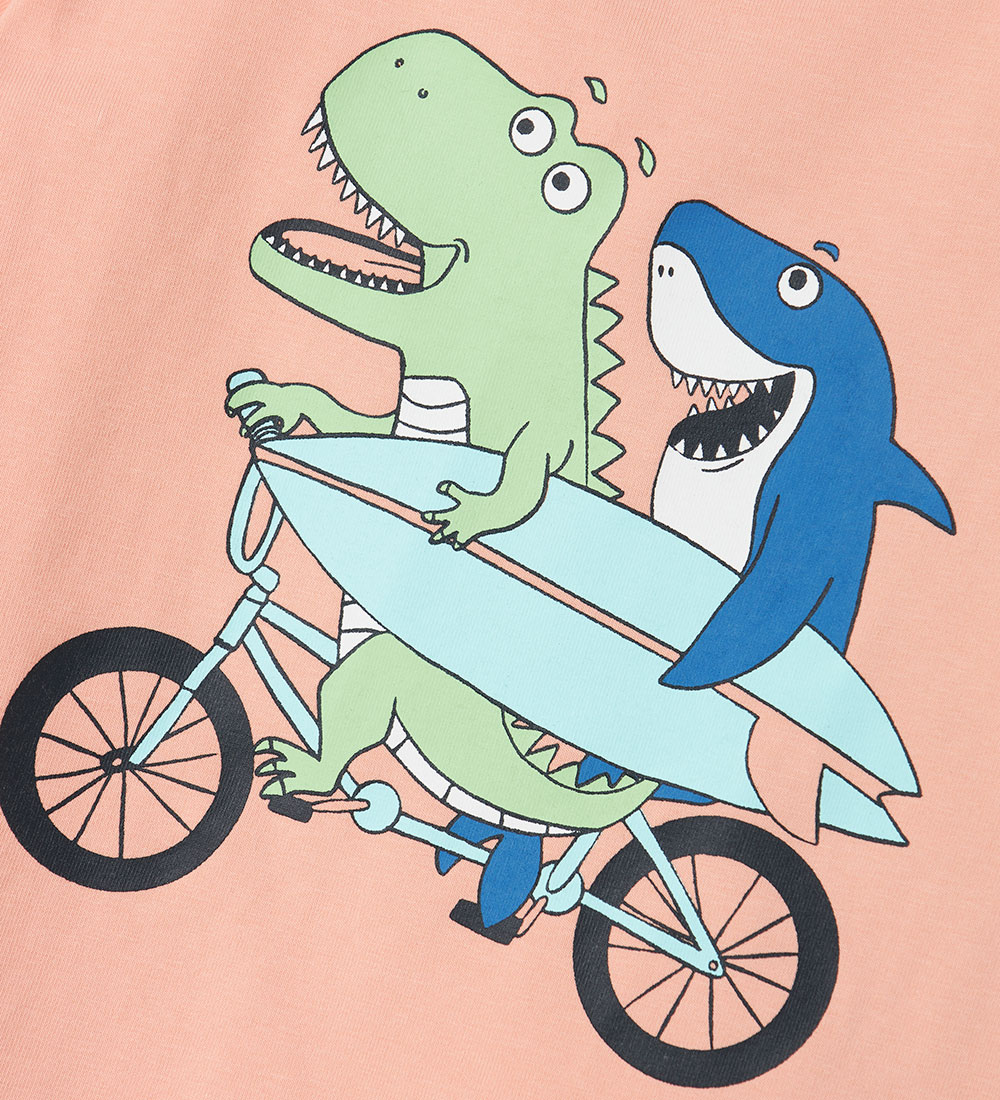 Name It T-shirt - NmmVux - Peach Pearl/Bike
