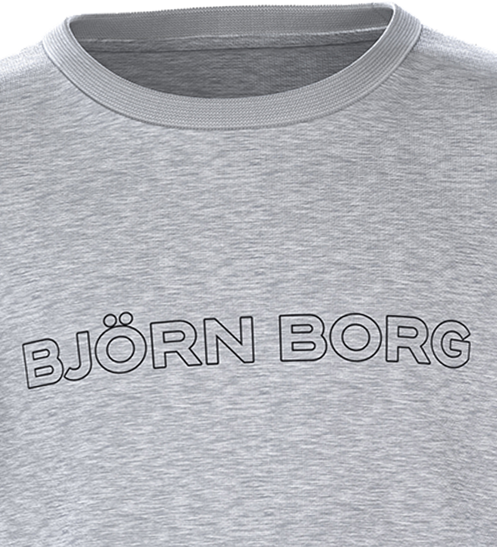 Björn Borg T-shirt - Castle Essential - Light Grey Melange