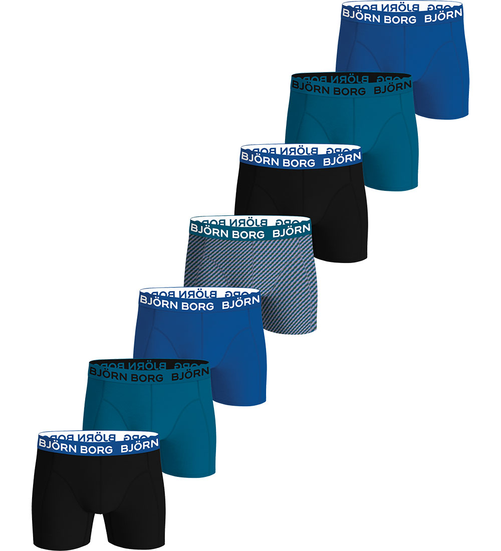 Björn Borg Boxershorts - 7-pack - Svart/Blå