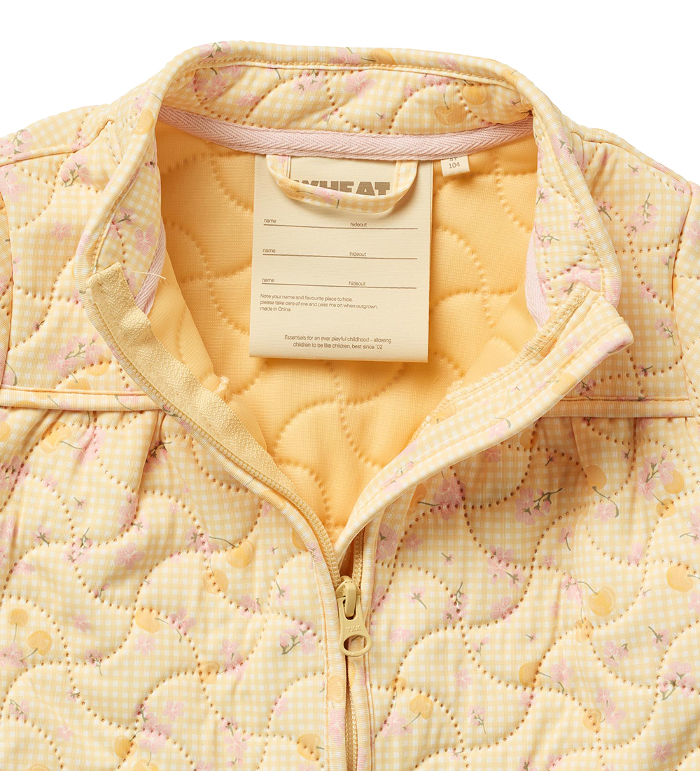 Wheat Thermo Jacket - Thilde - Yellow cherries