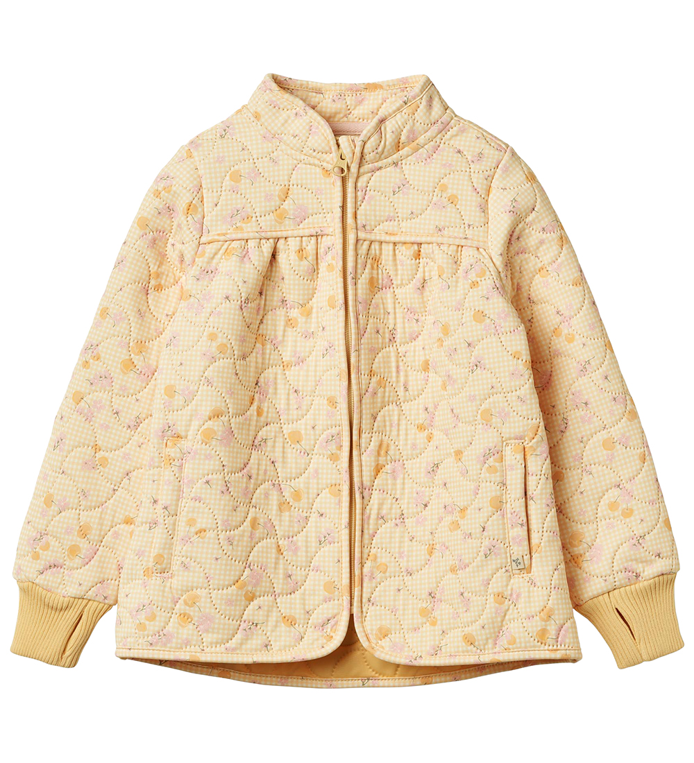 Wheat Thermo Jacket - Thilde - Yellow cherries