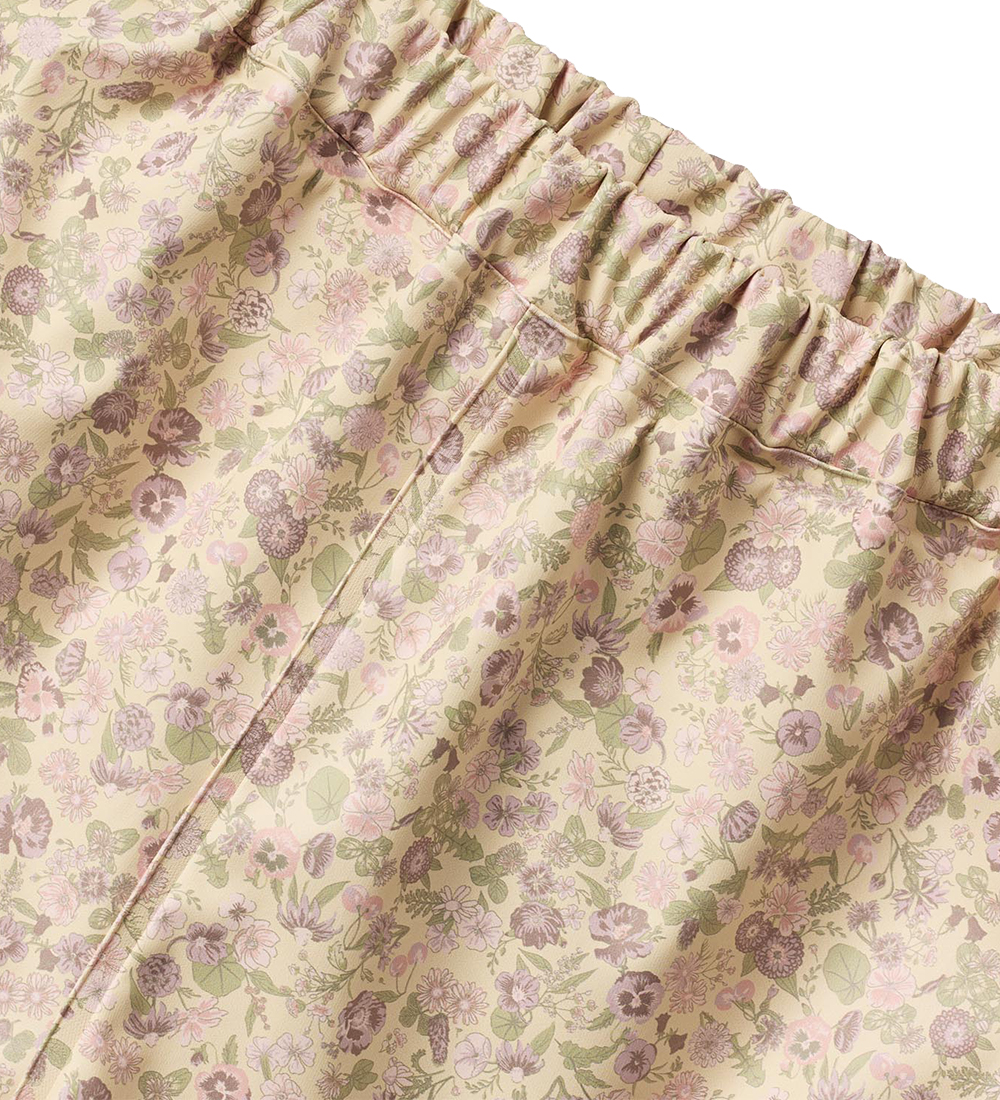Wheat Rain Pants - PU - Olo - Rose Flower Field