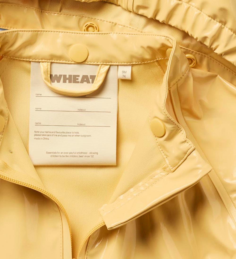 Wheat Rain Jacket - PU - Chardy - Yellow