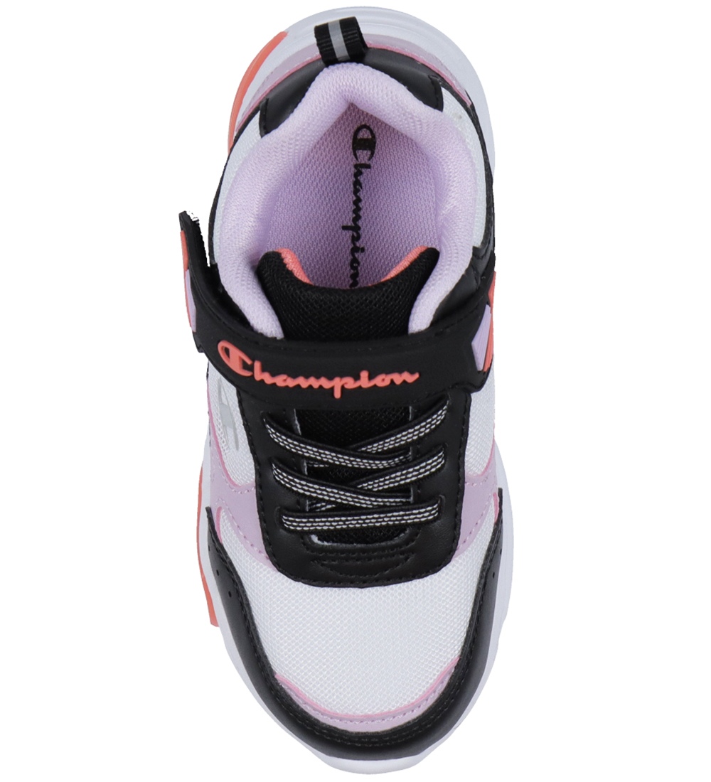 Champion Shoes w. Light - Wave Low Cut - White/Black/Purple/Pink
