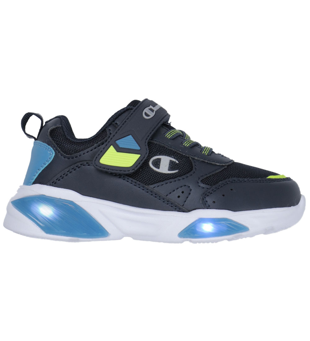 Champion Schuhe m. Light - Wave Low Cut - Schwarz/Blau/Weiß