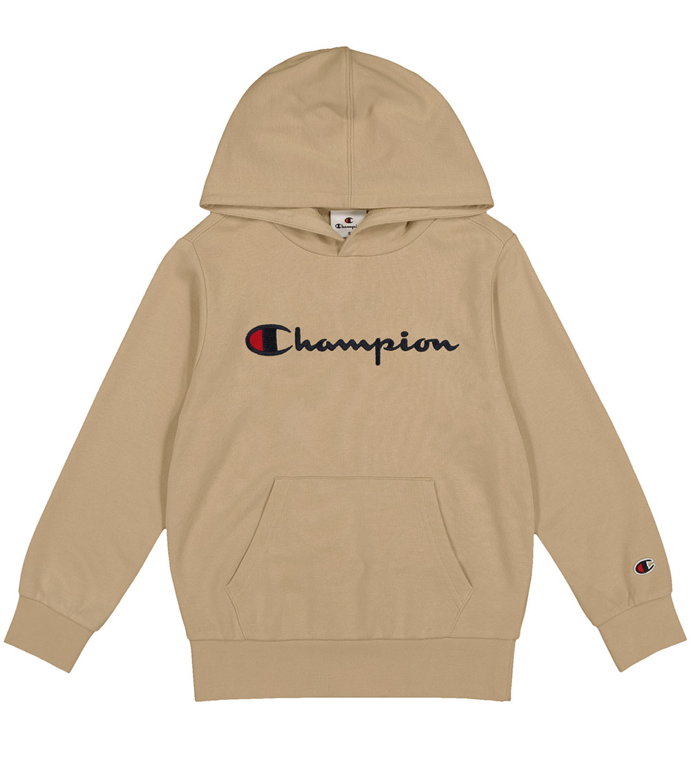 Champion Hoodie - Khaki w. Logo