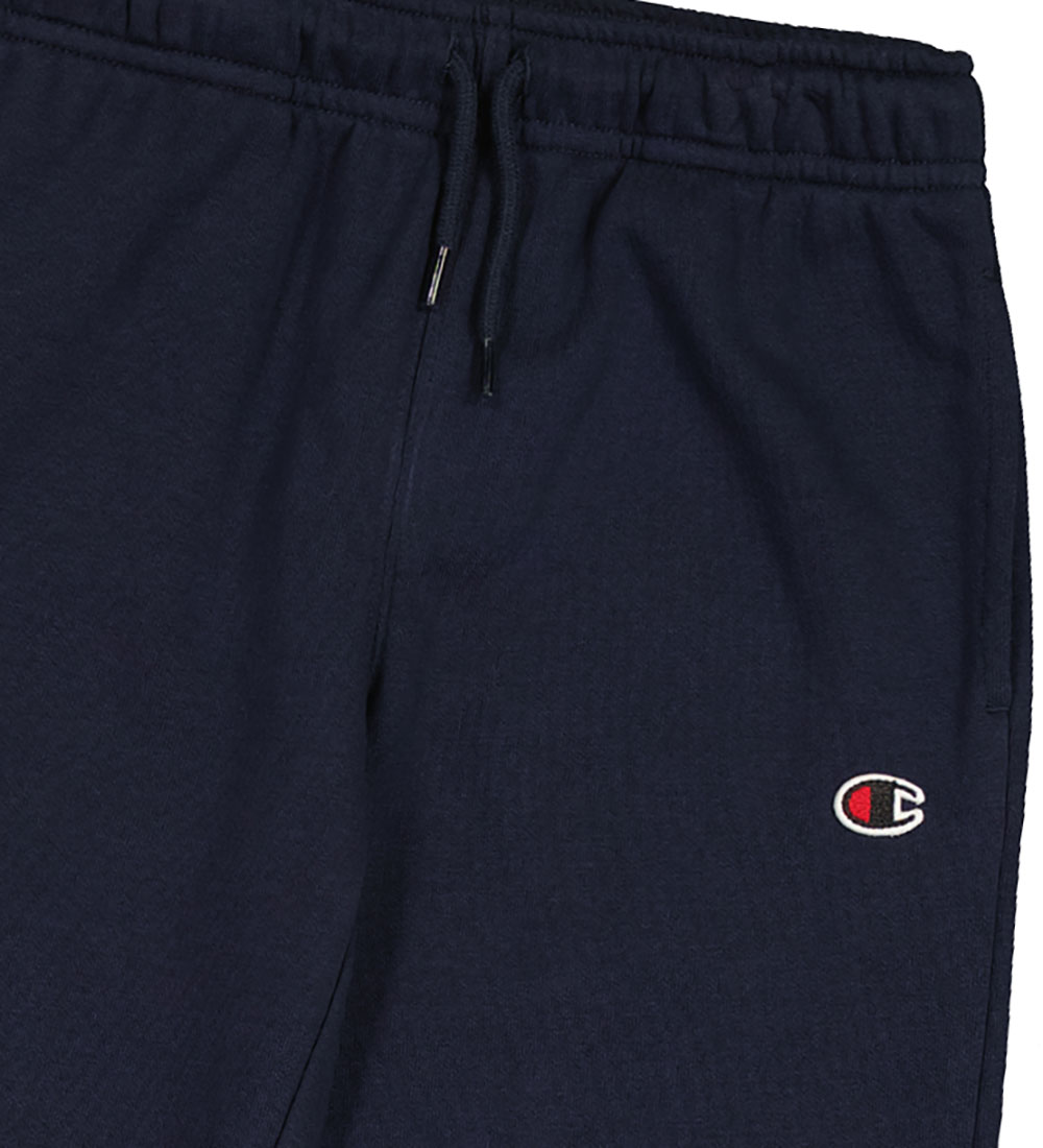 Champion Sweatpants - Elastic Cuff - Navy w. Logo