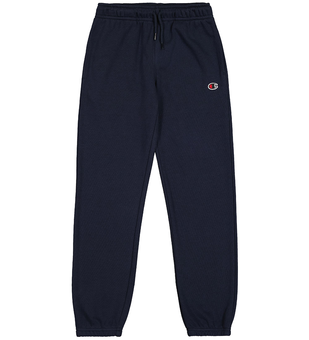 Champion Sweatpants - Elastic Cuff - Navy w. Logo