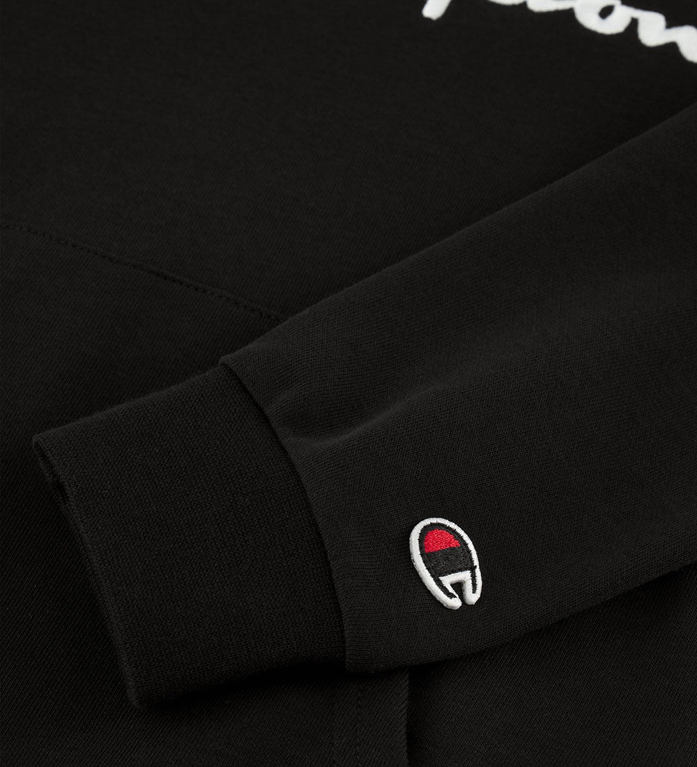 Champion Hoodie - Black w. Logo