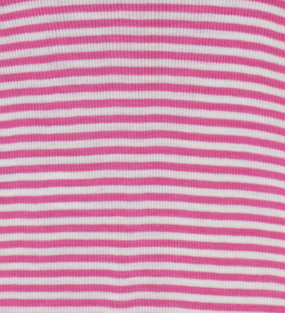 Joha Baby Hat - Rib - Wool/Silk - Off White/Pink