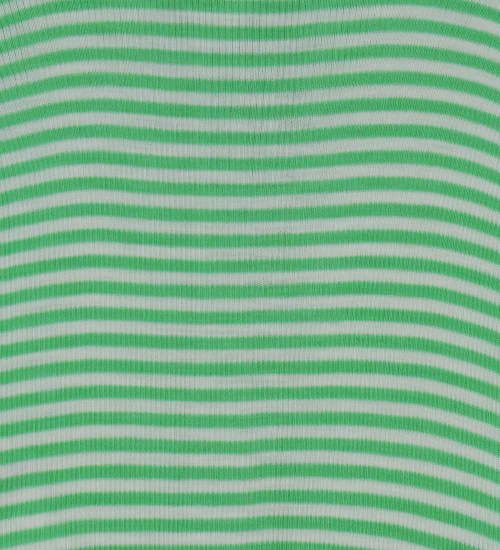 Joha T-shirt - Rib - Wool/Silk - Off White/Green