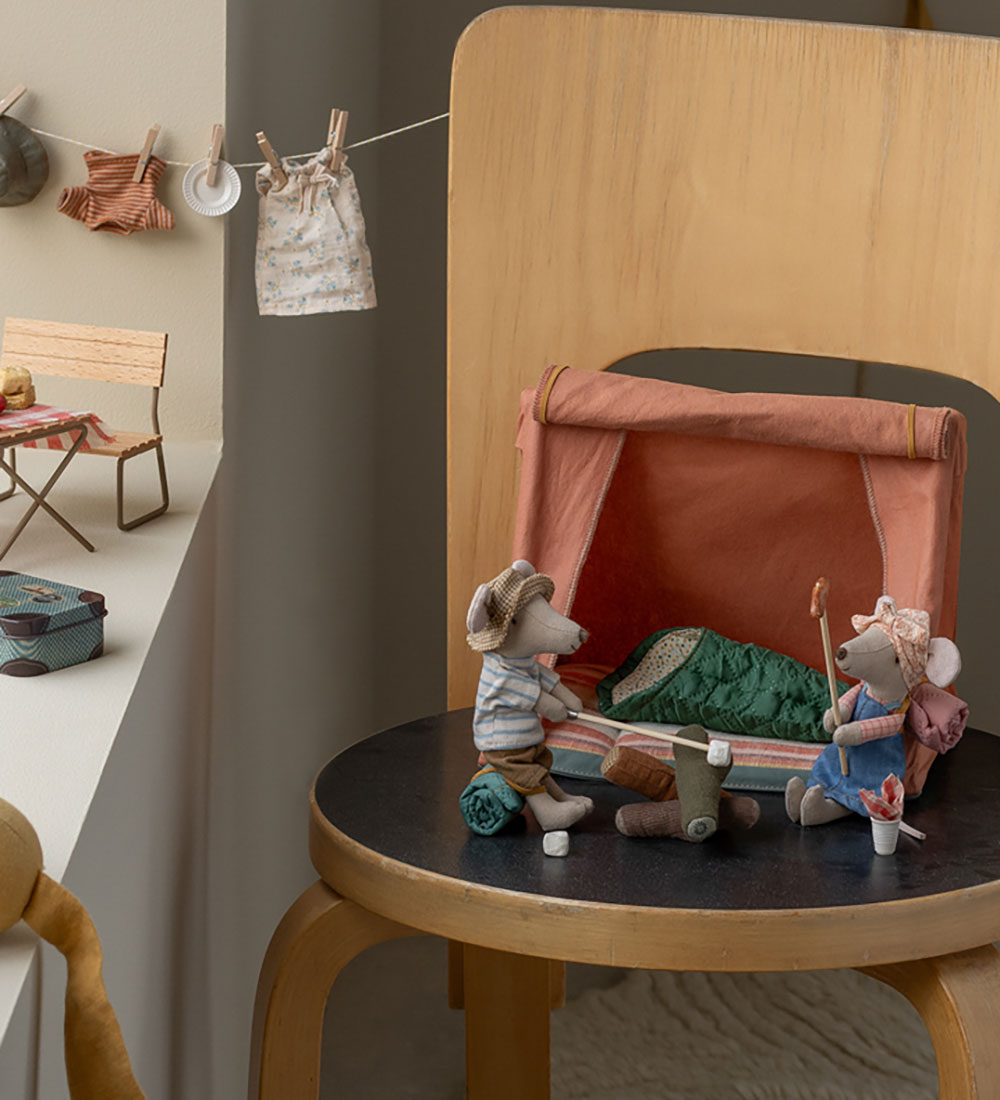 Maileg Wandering Mouse - Big Sister - Denim Dress