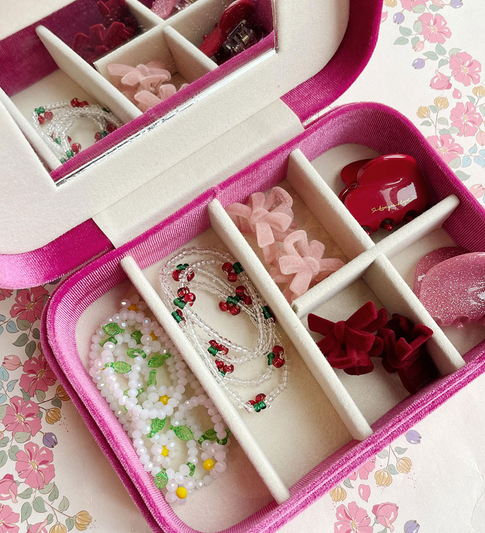 Konges Sløjd Trinket Box w. Contents - Bella - Pink