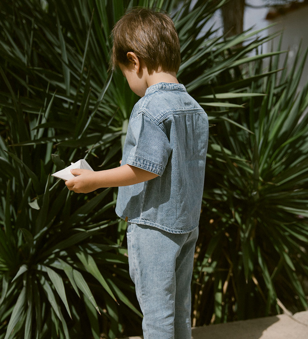 Lil' Atelier T-shirt - NmmFundo - Medium+ Blue Denim