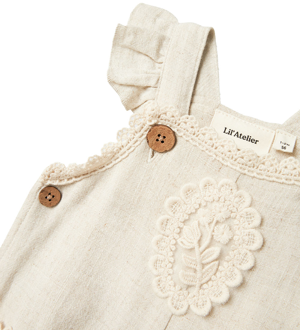 Lil' Atelier Overalls - NbfFrigg - Pumice Stone