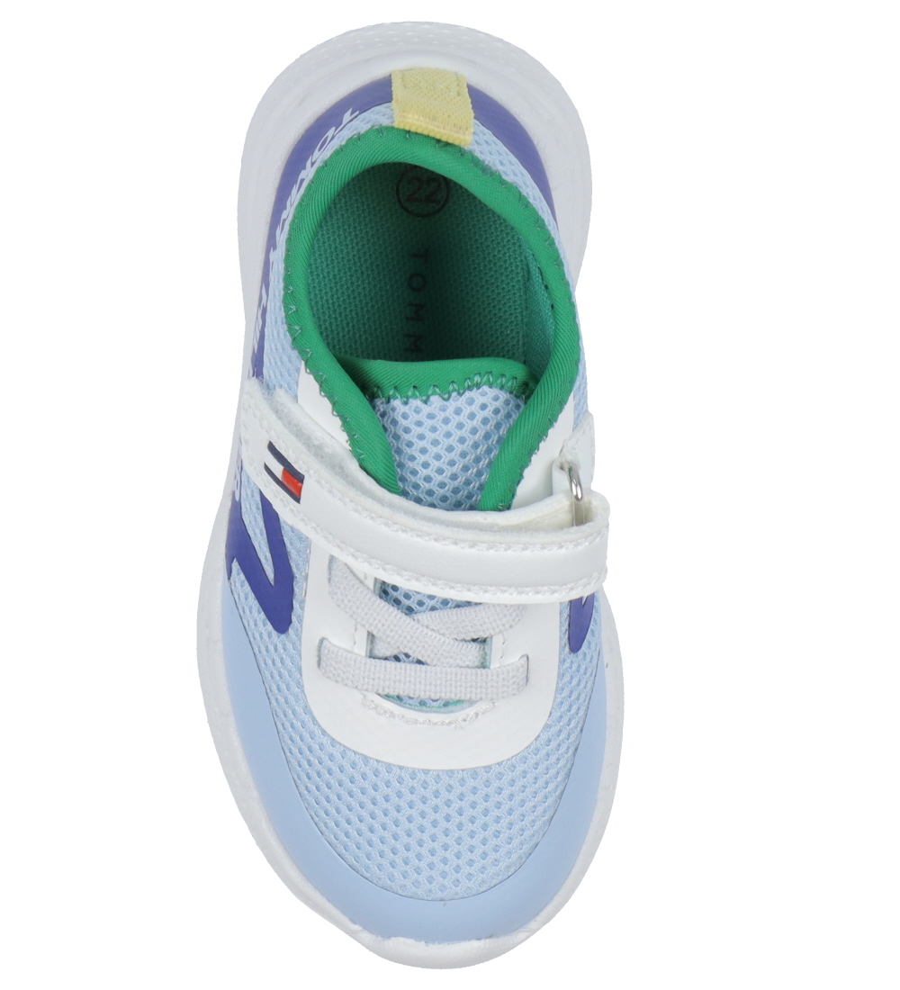 Chaussures Tommy Hilfiger - Lace Haut/Velcro Basket - Bleu Clair