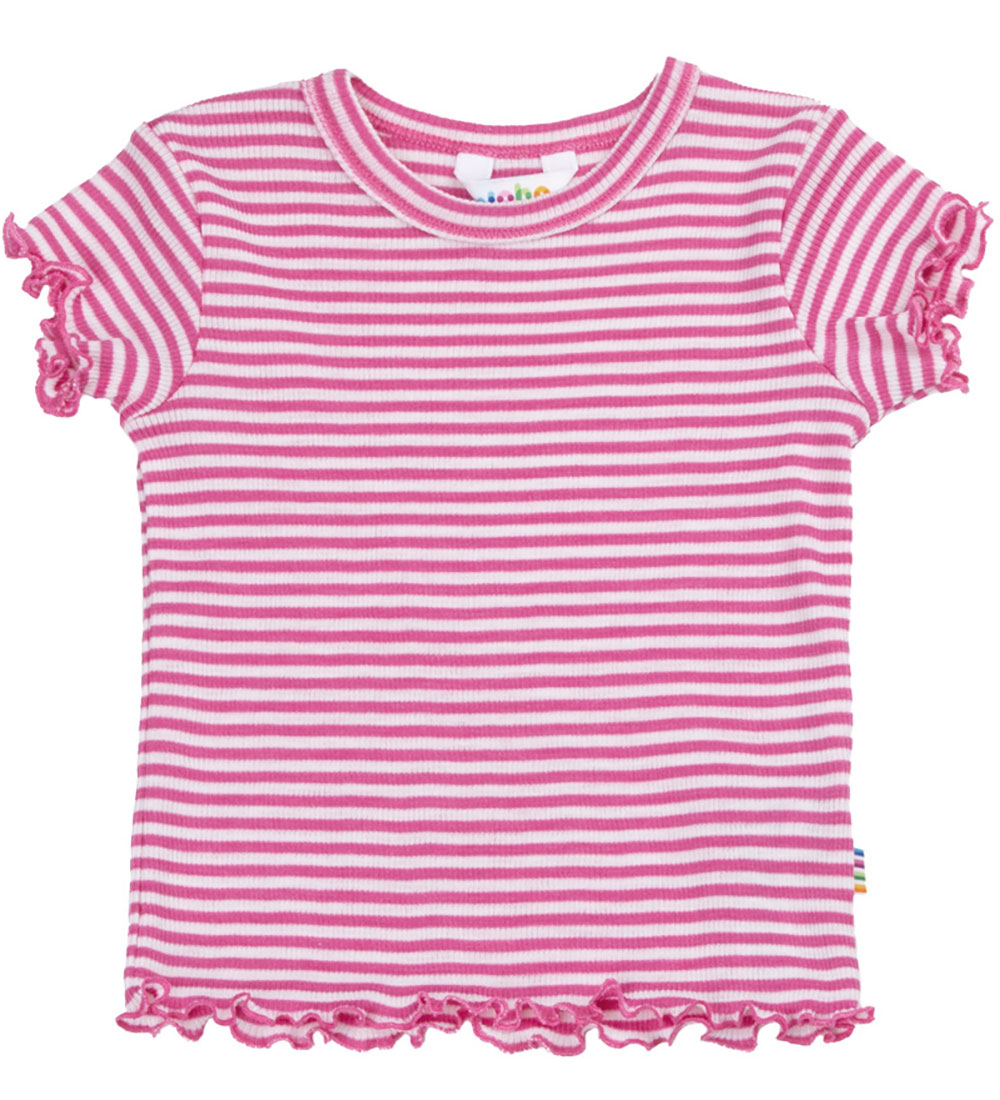 Joha T-shirt - Rib - Wool/Silk - Pink