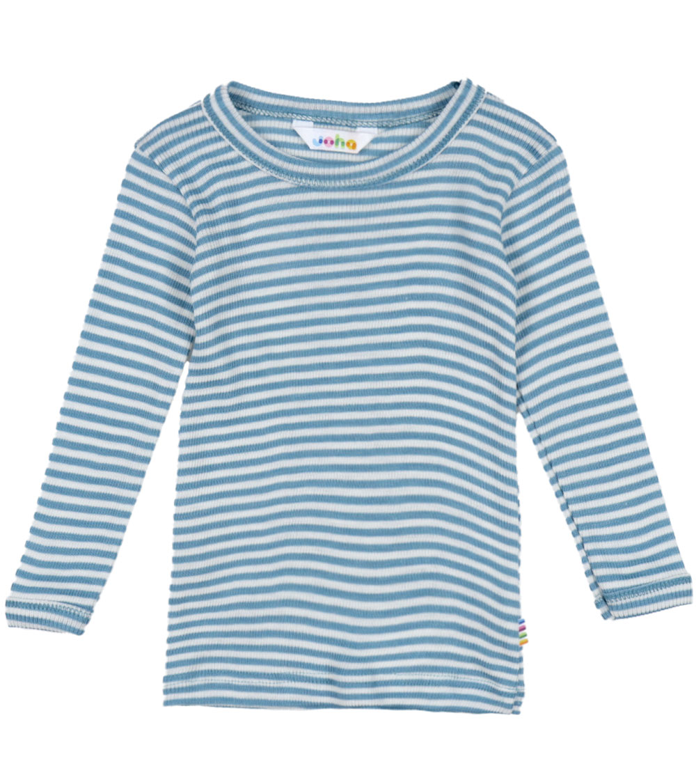 Joha Blouse - Rib - Wool/Silk - Blue