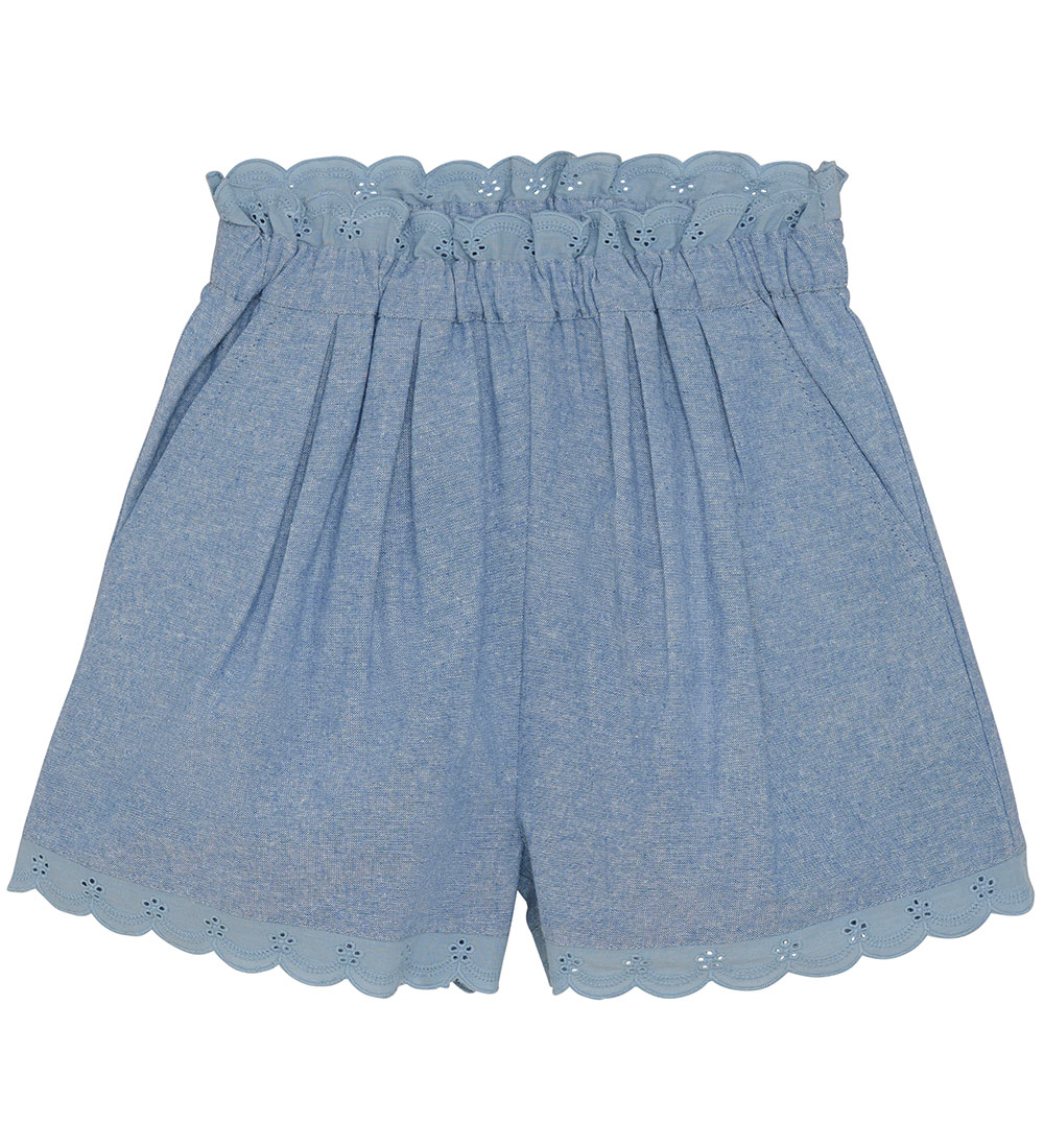 Creamie Stuttbuxur - Blue Denim