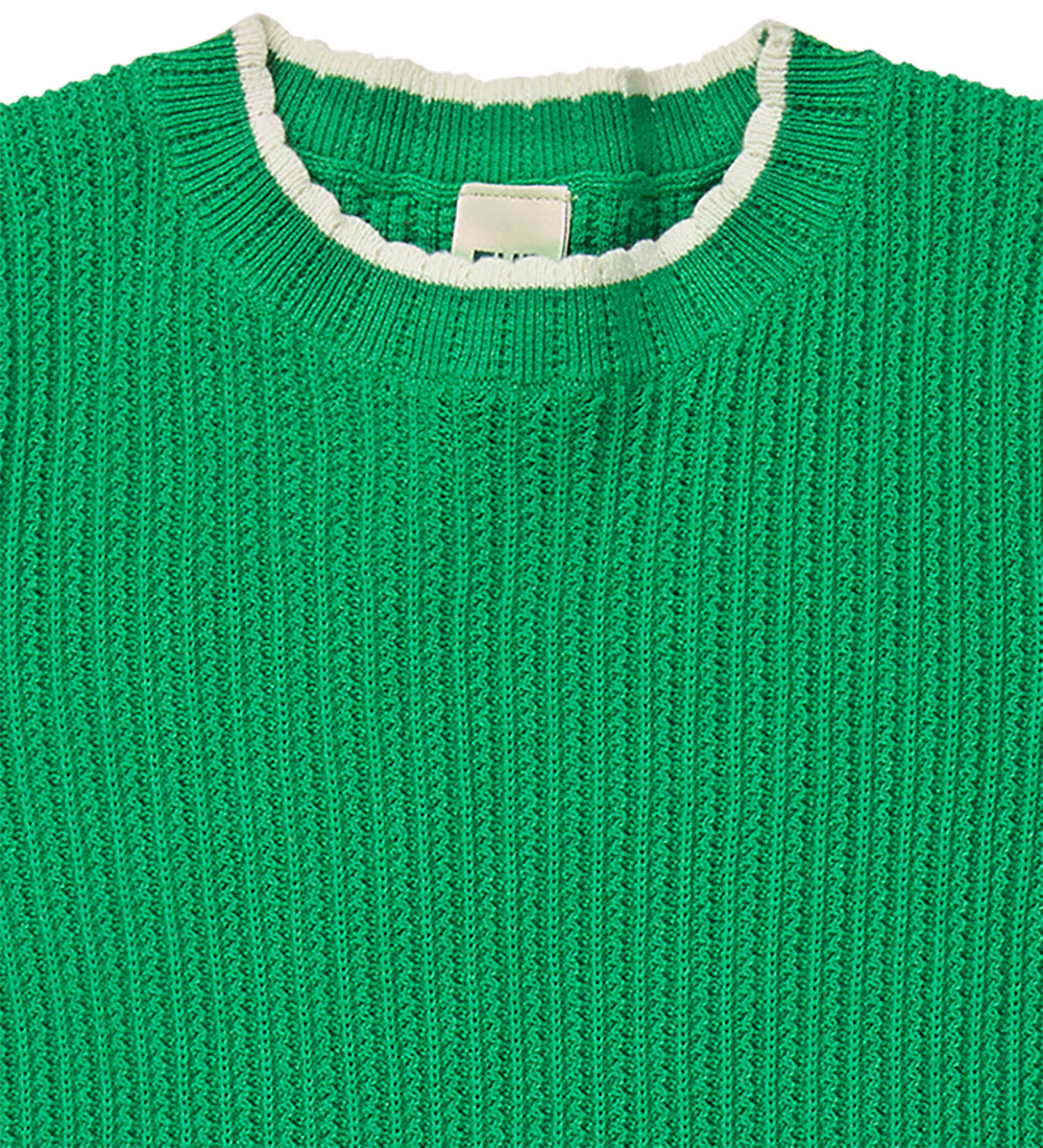 FUB Dress - Knitted - Pointelle - Basil