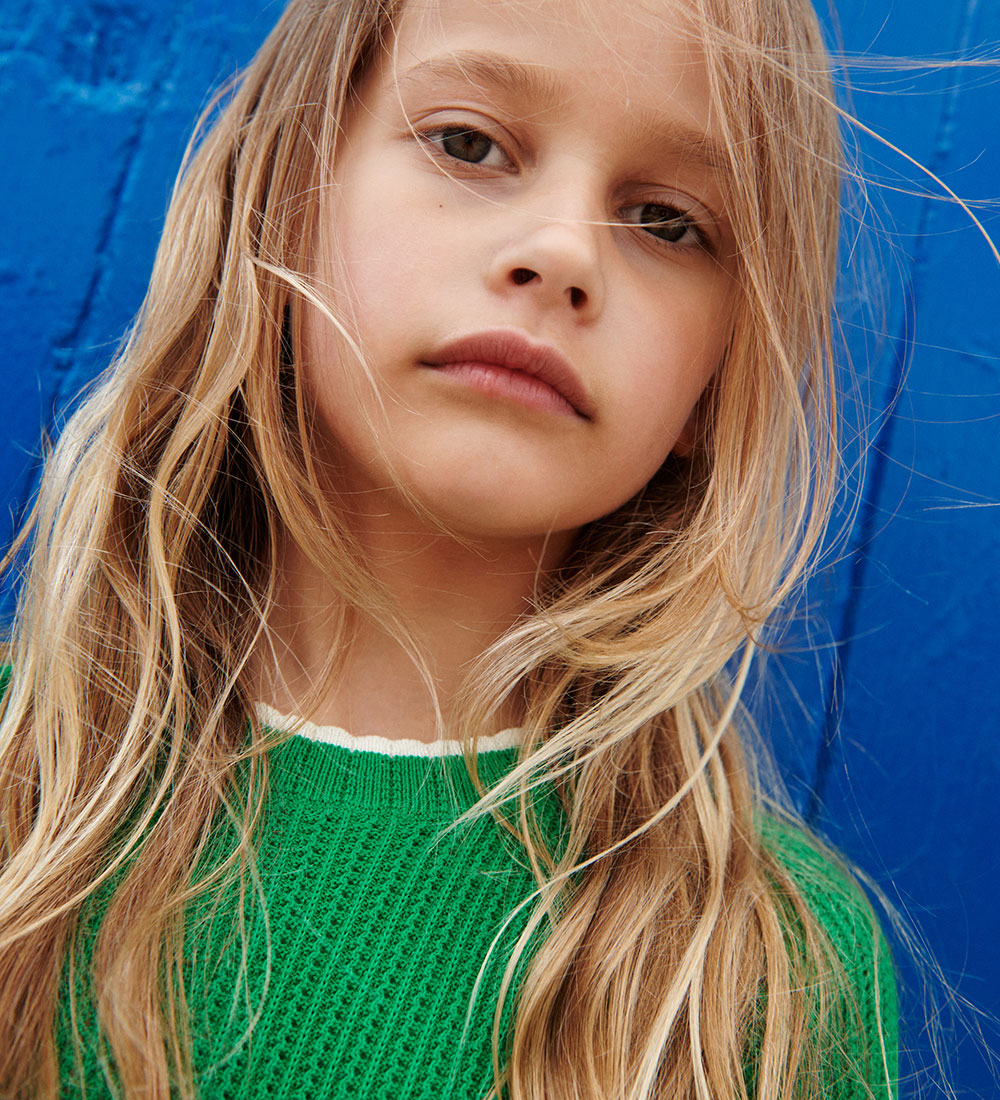 FUB Dress - Knitted - Pointelle - Basil