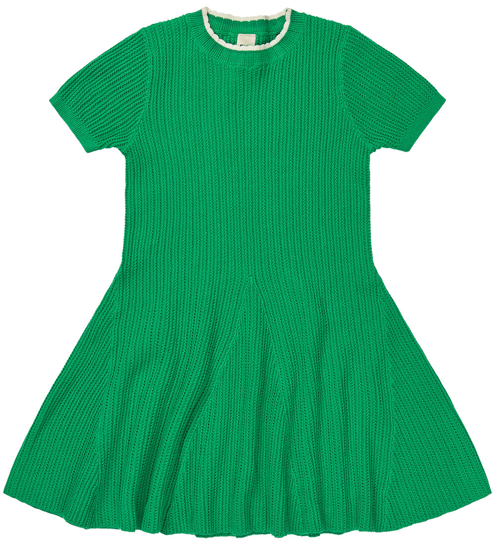 FUB Dress - Knitted - Pointelle - Basil