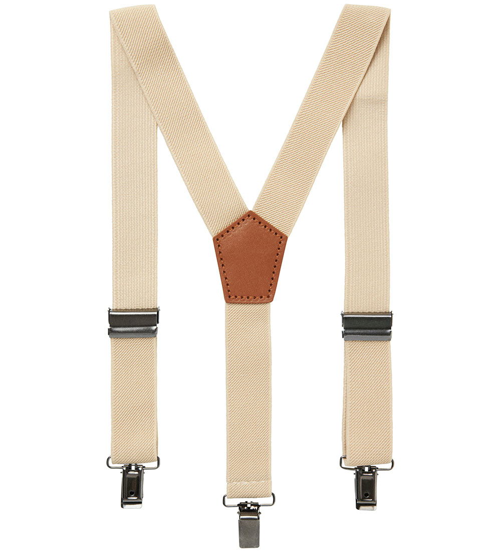 Lil' Atelier Suspenders - NmmHarbour - Bleached Sand