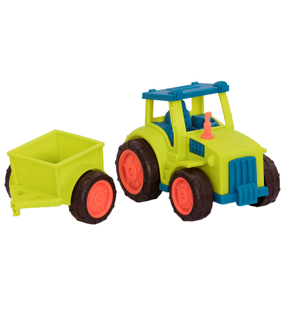 B. toys Bil - Happy Kryssare - 30 cm - Traktor m. Trailer