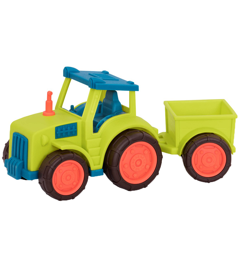 B. toys Bil - Happy Kryssare - 30 cm - Traktor m. Trailer