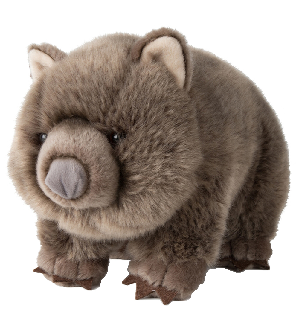 Bon Ton Toys Soft Toy - 28 cm - WWF Wombat - Black
