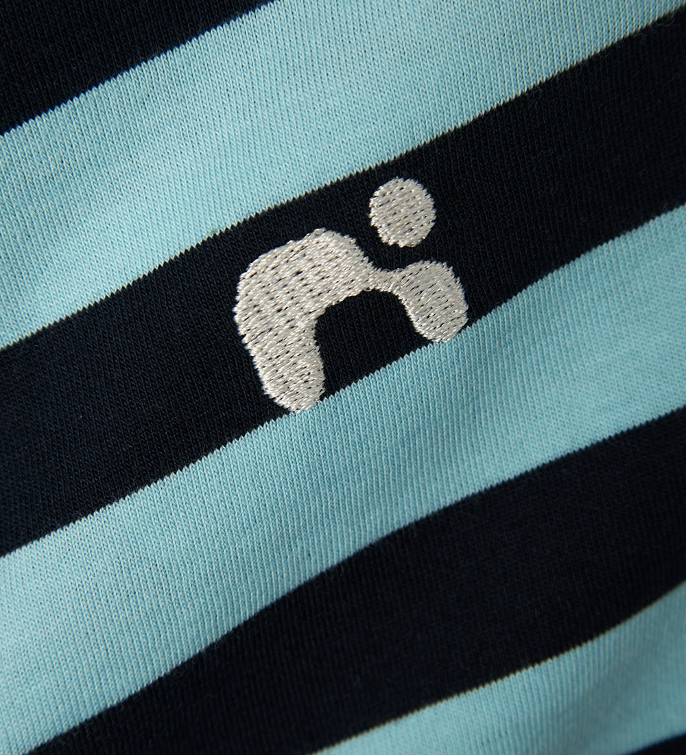 Name It T-shirt - NmmFridy - Aquatic w. Stripes